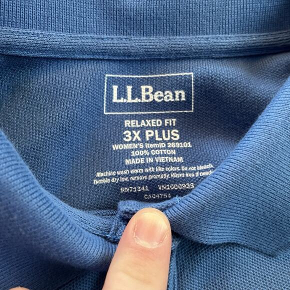 LOT OF 5 LANDS END & LL BEAN POLO AND V NECK WOMENS SHIRTS PLUS SIZE 3X BUNDLE - Picture 3 of 7